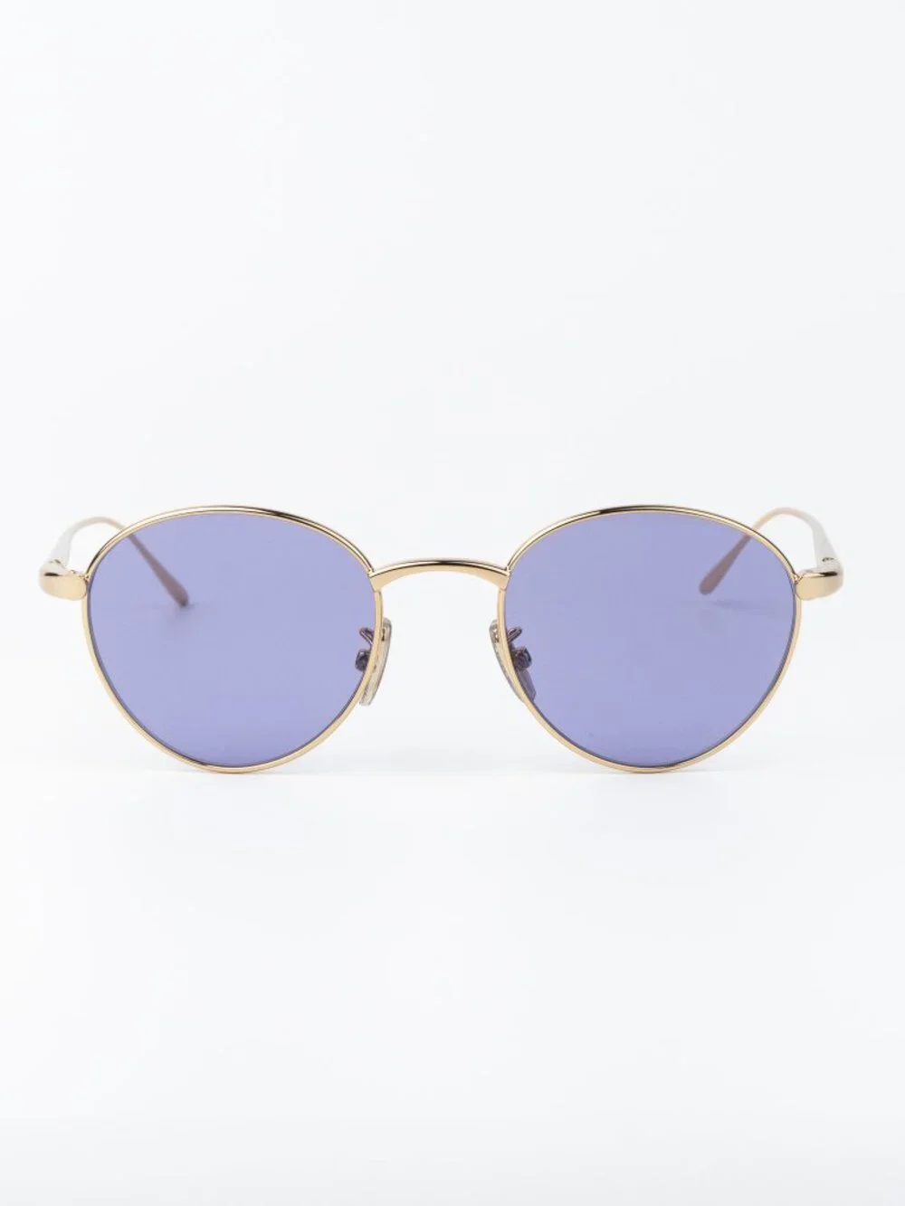 Loewe Men Sunglasses Gold Violet Round LW40152U 32Y NEW AUTHENTIC